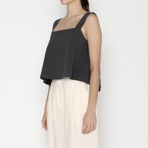 7115 by Szeki Summer Sleeveless Gray Top